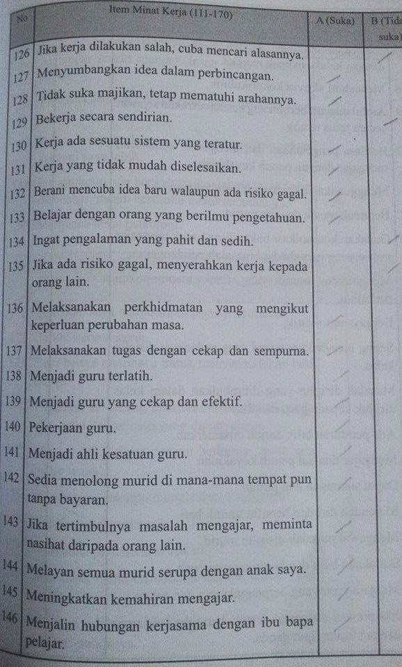 contoh soalan medsi minat kerjaya