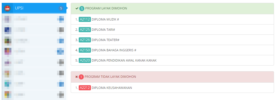 Cara guna Semak Syarat sebelum mengisi borang UPU