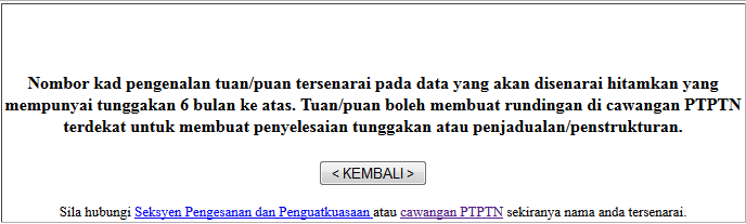 Image result for kesan senarai hitam ptptn