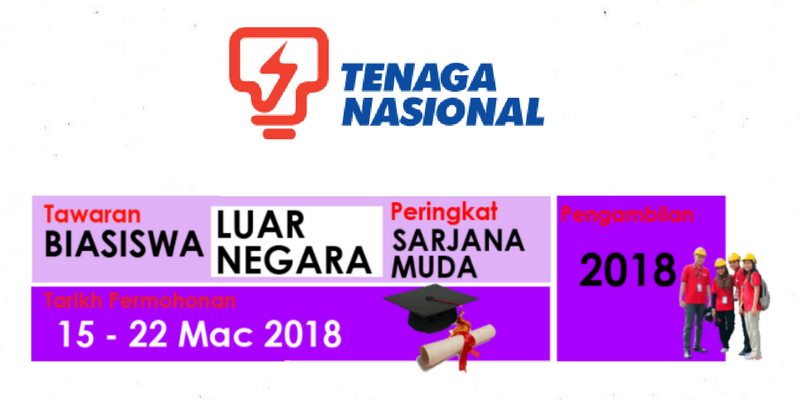 Yayasan Tenaga Nasional Scholarship 2018 (Overseas)