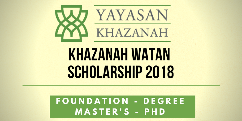 Yayasan Khazanah Scholarship 2018
