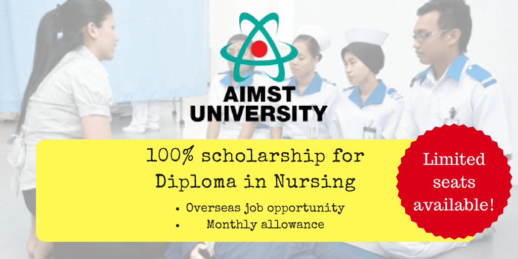 AIMST Scholarship for Diploma in Nursing