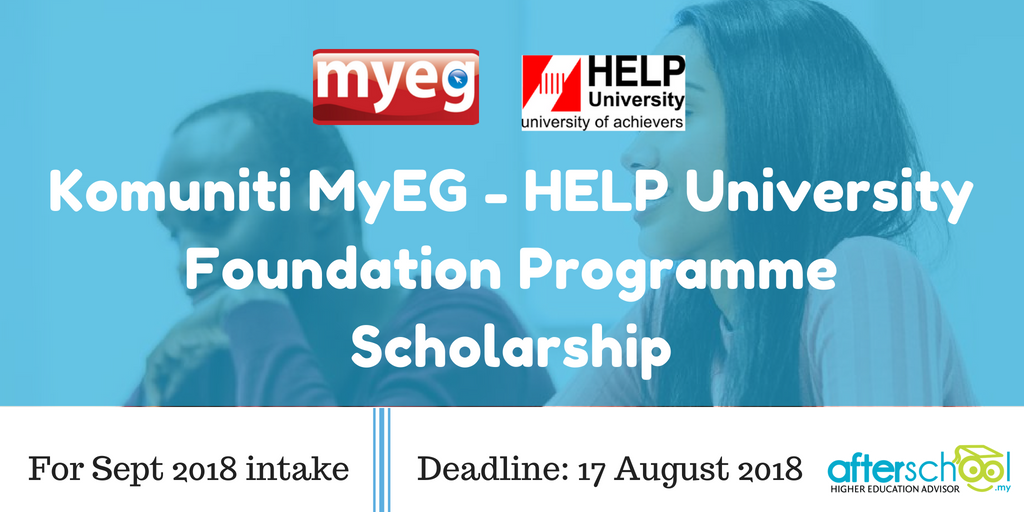 Komuniti MyEG - HELP University Foundation Programme Scholarship